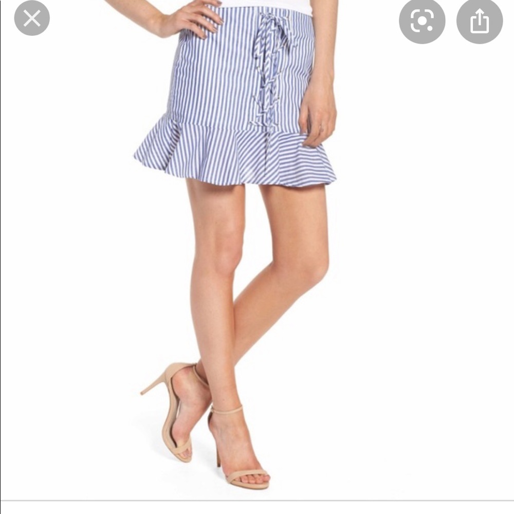 JOA striped skirt